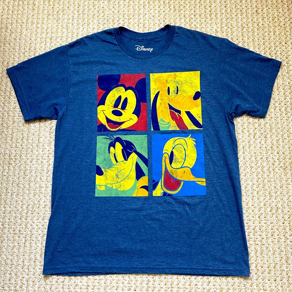 DISNEY | Unisex Mickey, Pluto, Goofy, Donald Duck T-shirt Medium - Picture 6 of 9